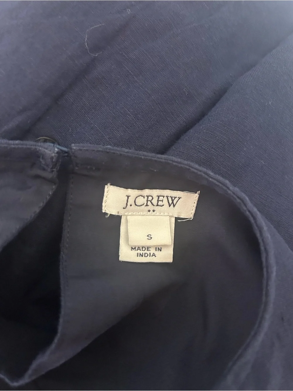NWOT J crew linen blend dress with pockets size small